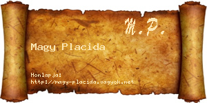 Magy Placida névjegykártya
